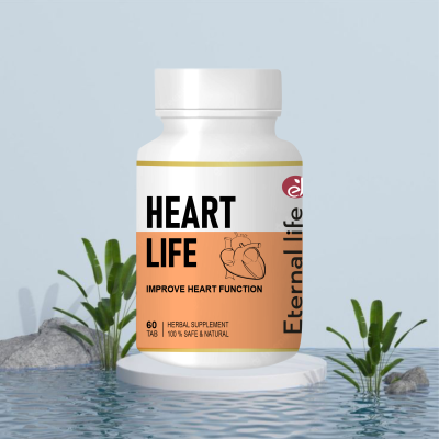 Supports Heart Health and Blood Circulation with Heart Life - 60 Cap