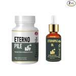 Eterno Pile Powder &amp; Eterno Pile Oil | Combo Pack- 100gm (Powder)+ 30 ml(Oil)