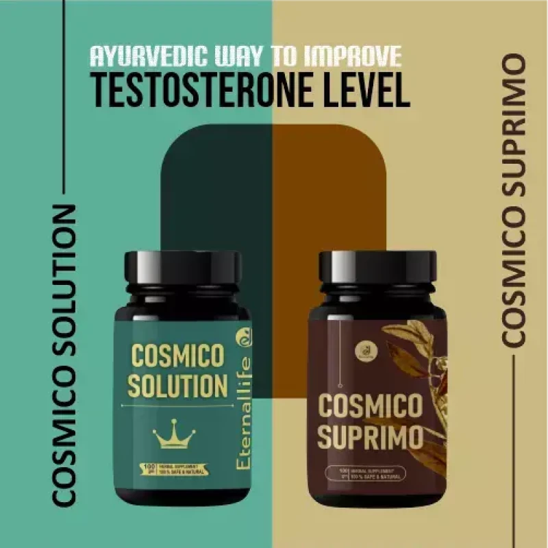 Eternal life COSMICO SUPRIMO (60 TAB) &amp; COSMICO SOLUTION (100gm) (Pack of 2)