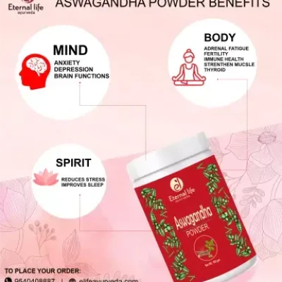 Eternal Life Ashwagandha Powder 100 % Pure-100gms