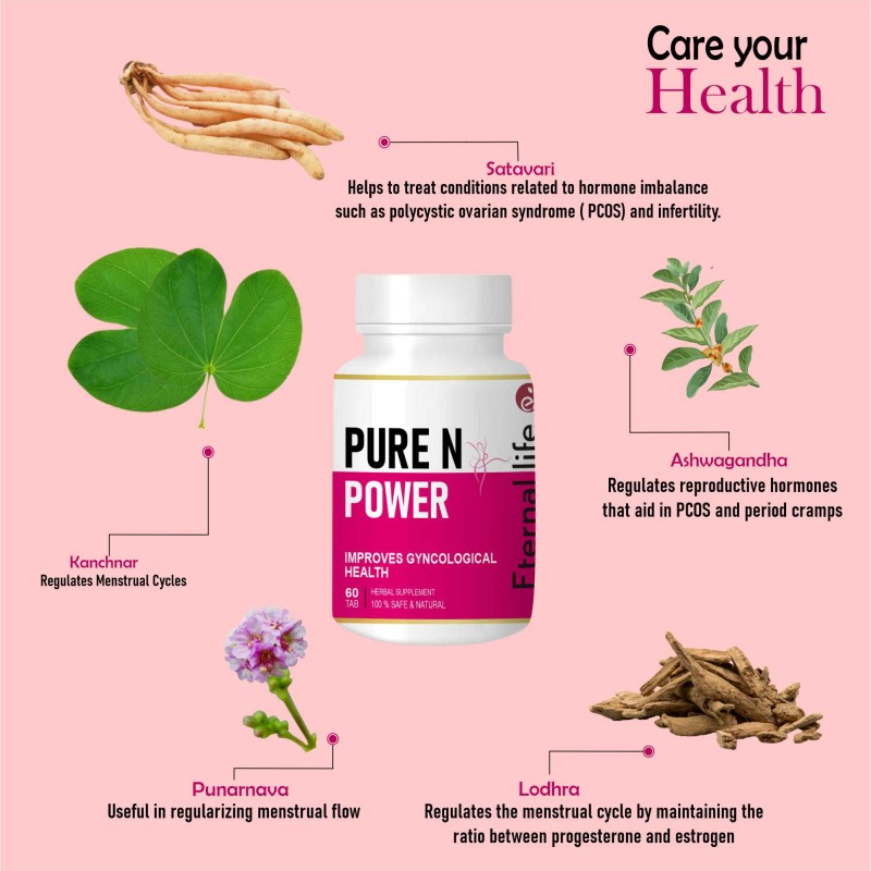 Pure N Power 60 Cap Ayurvedic Medicine for Women